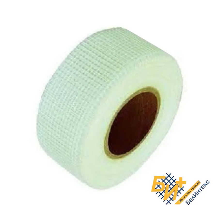 Лента серпянка . Для заделки швов ГКЛ 45мм x 90м . БелИнтекс