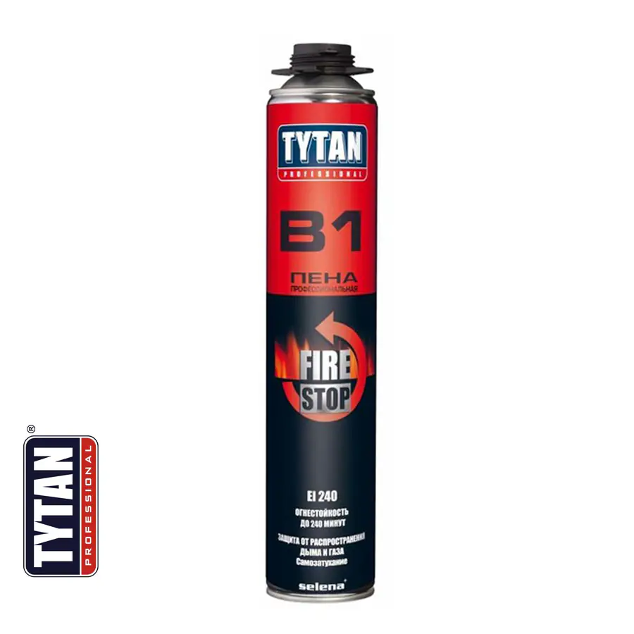 Пена профессиональная Tytan Professional B1 огнестойкая 750 мл.