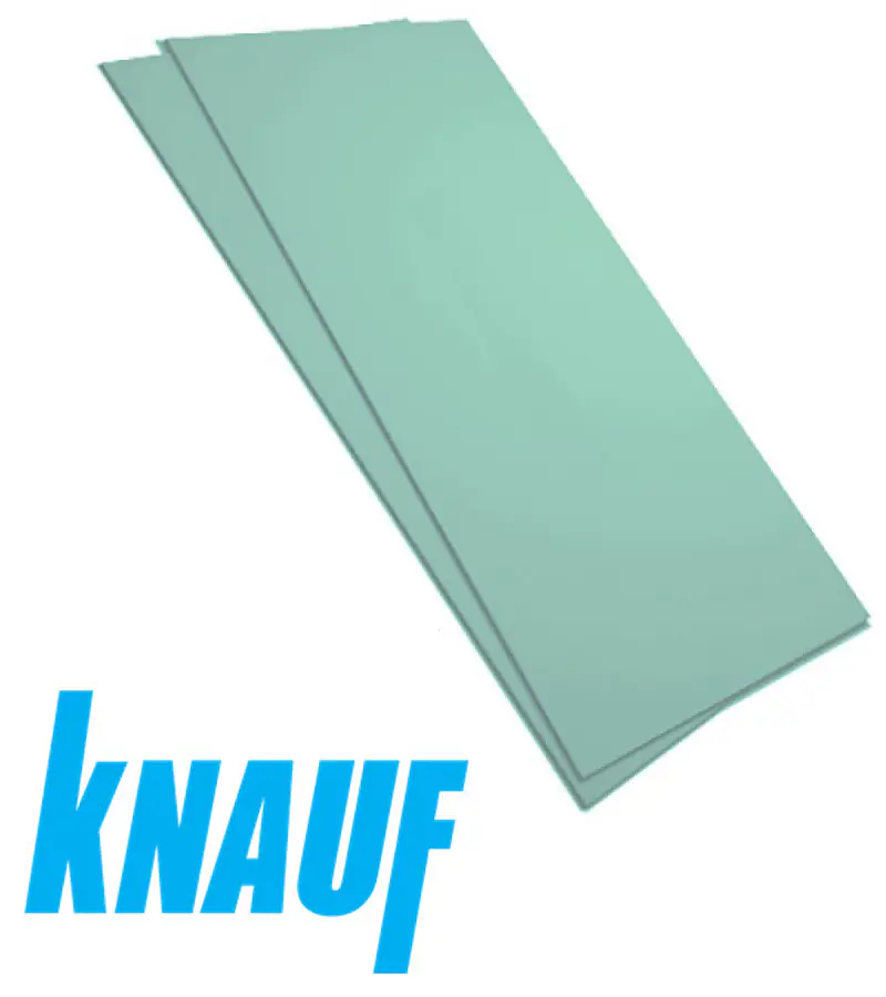 Гипсокартон Knauf(Кнауф) влагостойкий.Малоформатный 12,5*600*1500