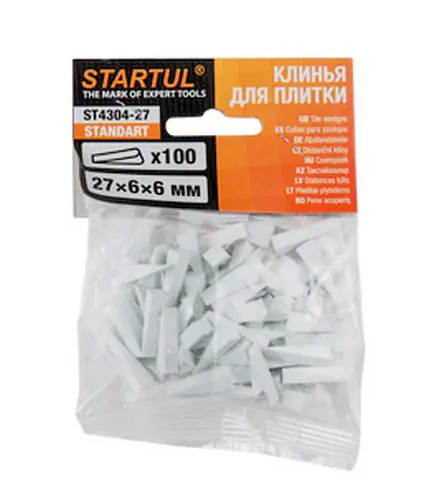 Клинья для плитки STARTUL 27х6х6 мм (100 шт)