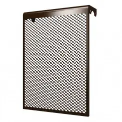 Экран металлический, декоративный(Коричневый) на радиатор 4-х секционный 390*610*145мм,РФ