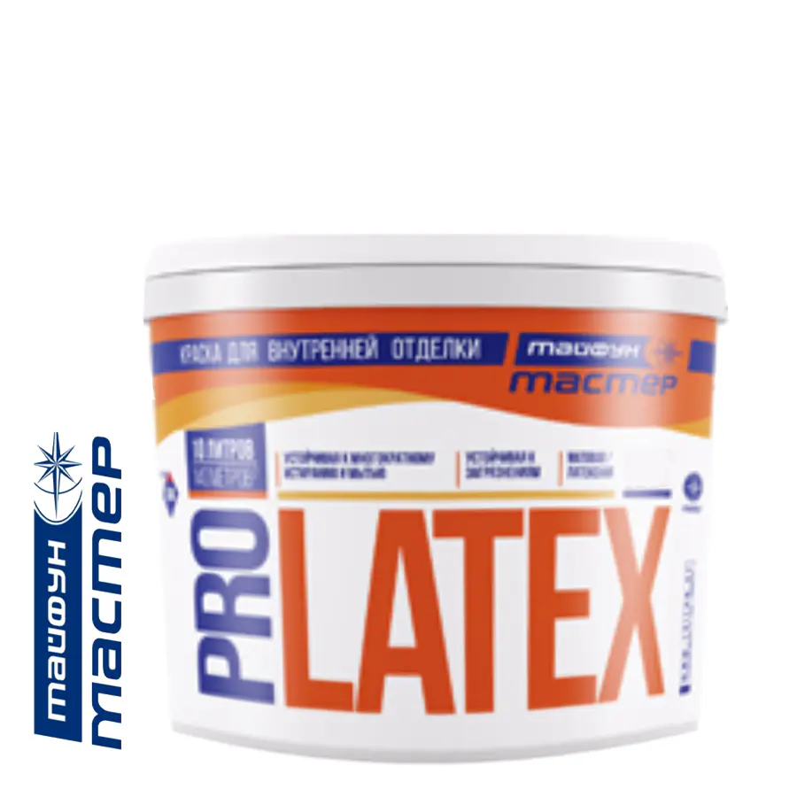 Краска ВД-АК-24 «Тайфун Мастер» Про Латекс PRO LATEX 7.5 кг (5.2 литра)