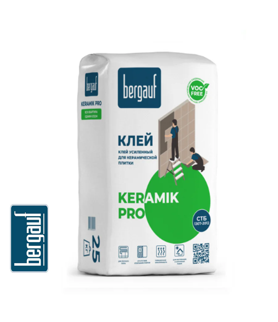 Клей для плитки Bergauf Keramik Pro усиленный 25 кг. РБ