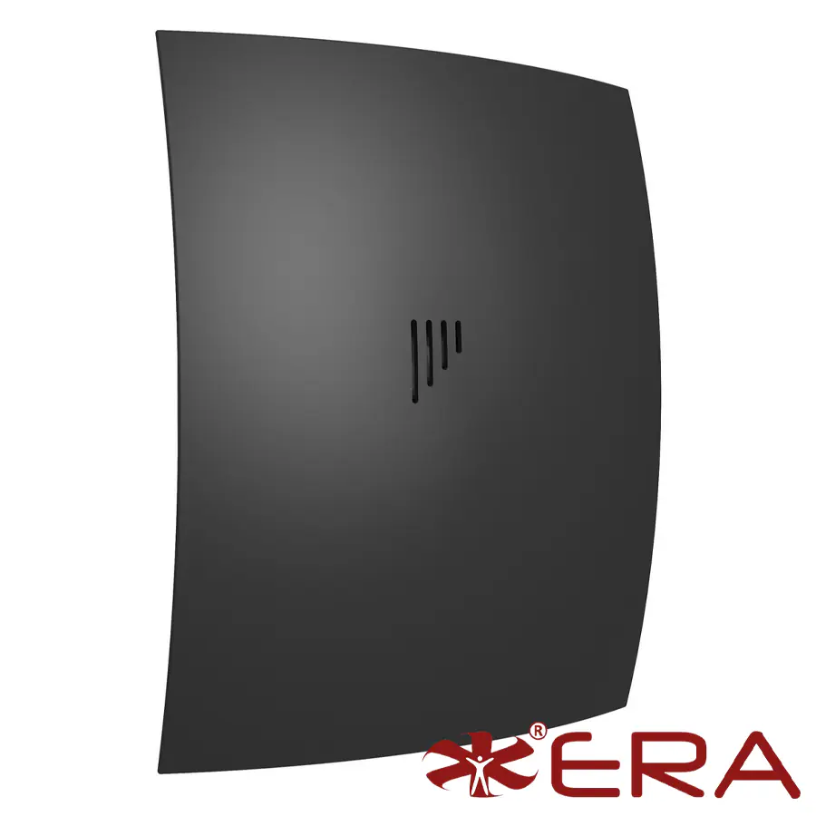 Вентилятор осевой вытяжной с обратным клапаном  D100. BREEZE 4C Matt black