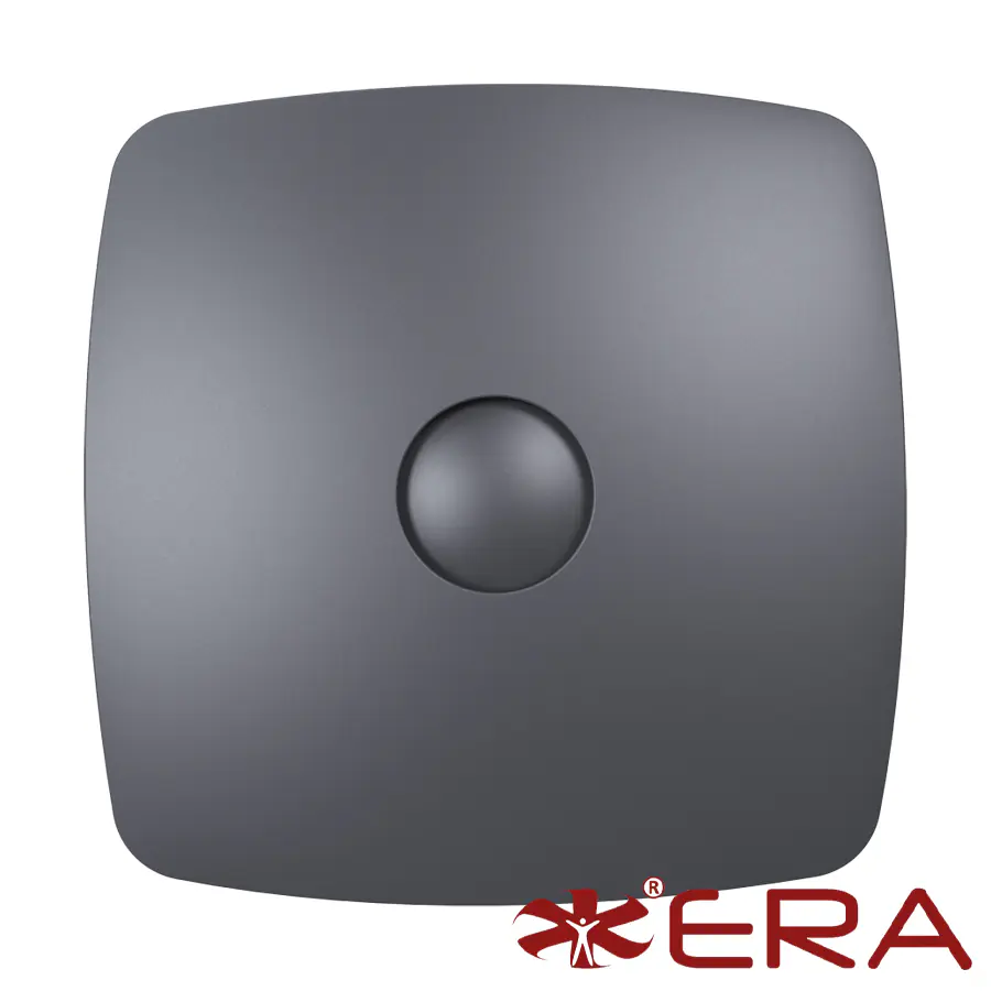 RIO 4C dark gray metal/ Вентилятор осевой вытяжной с обратным клапаном декоративный D100