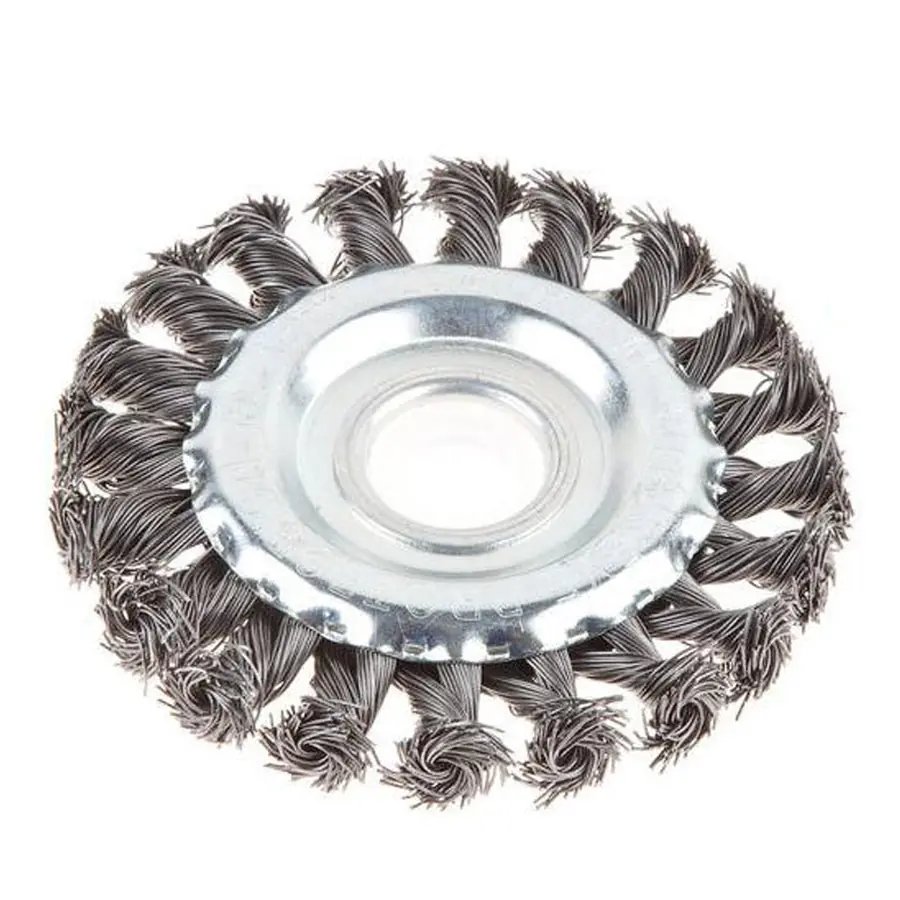 Щетка дисковая косичка  для УШМ 125 мм x 22 мм. GEPARD GP0894-125