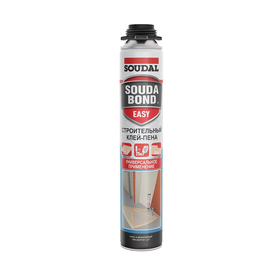 Клей-пена пистолетная Soudal SOUDABOND Easy  750 мл.