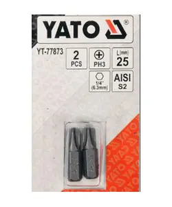 Бита 1/4X25мм PH3 (2шт) (YATO)