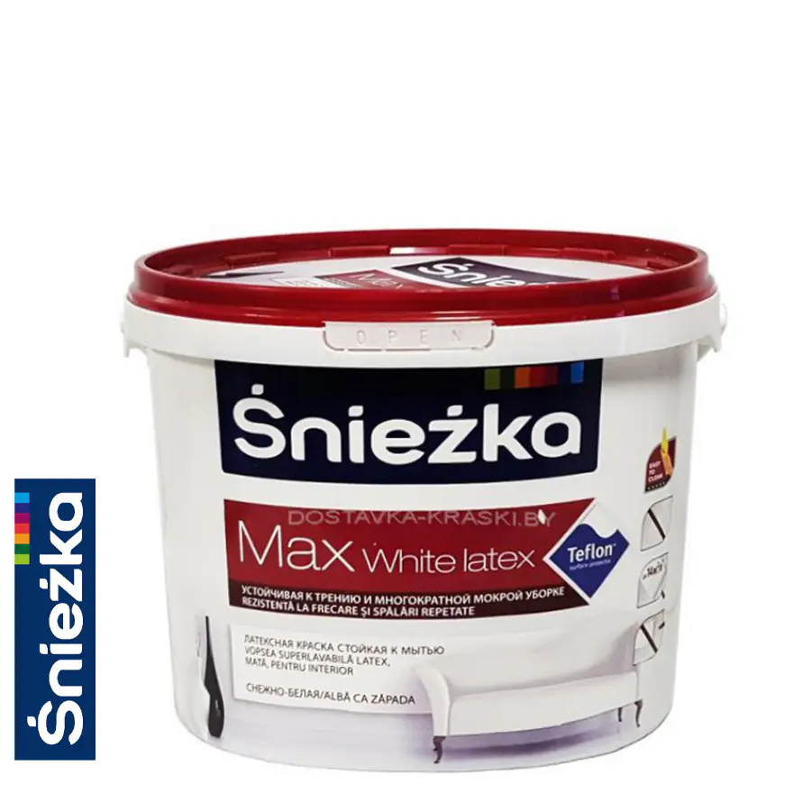 Краска Снежка (Śnieżka) Макс уайт MAX WHITE LATEX  5 л