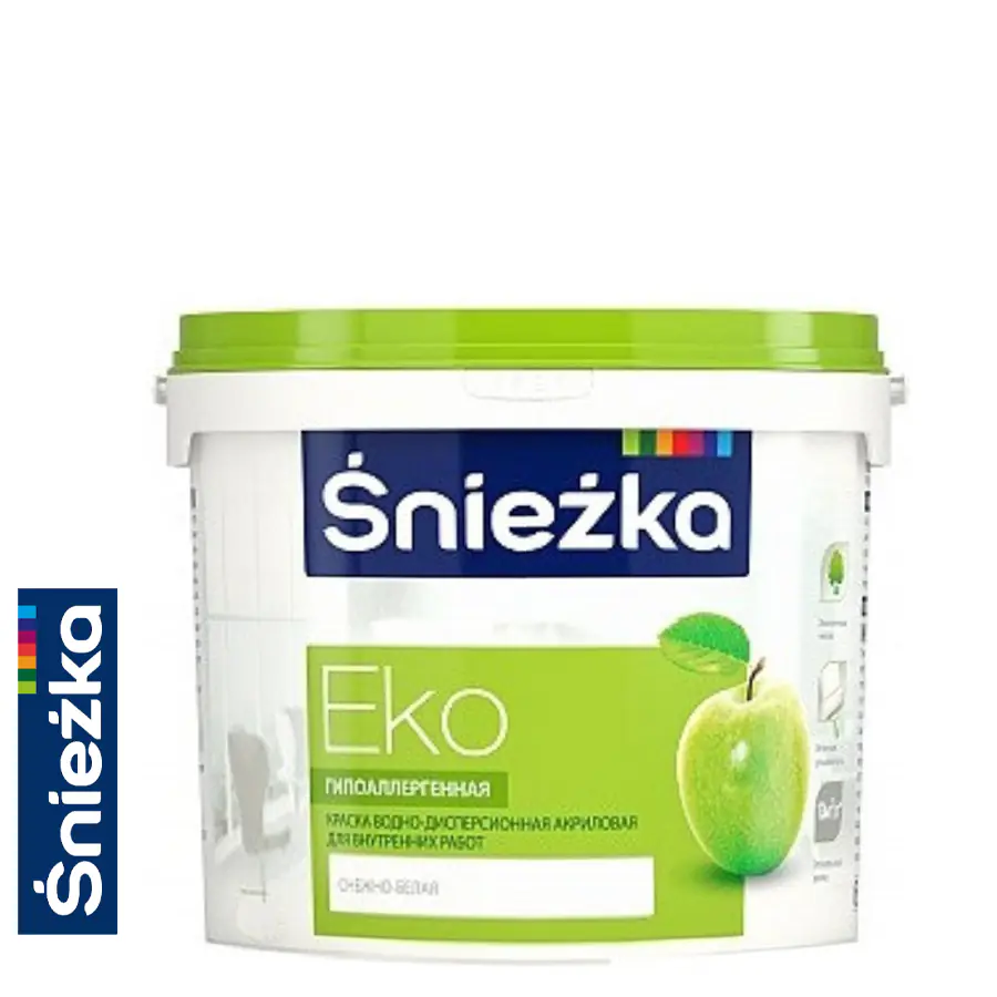 Краска SNIEZKA ЕСО 5л. акриловая интерьерная. Польша