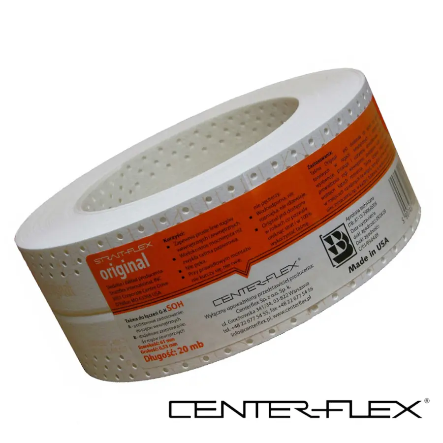 Лента перфорированная для стыков и углов 61мм x 30м . Strait-Flex ORIGINAL