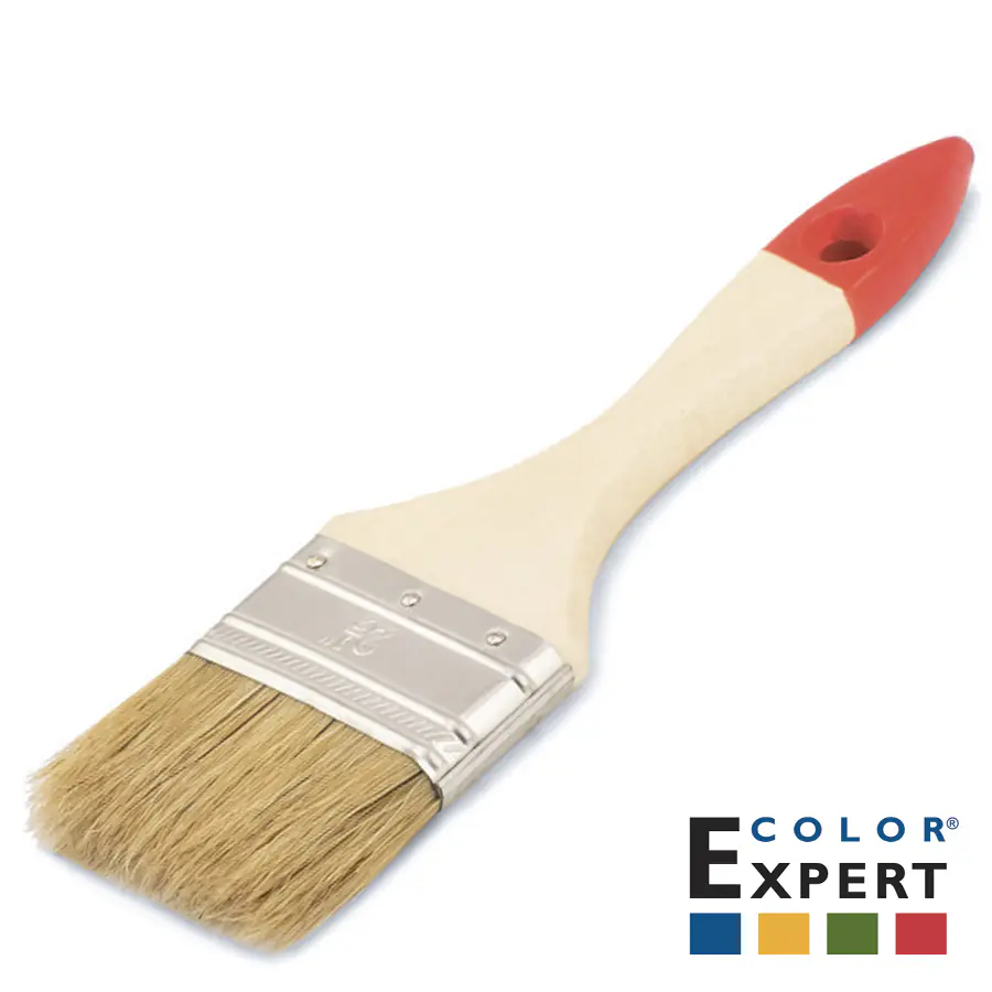 Кисть флейцевая 60 мм деревянная ручка. Color Expert