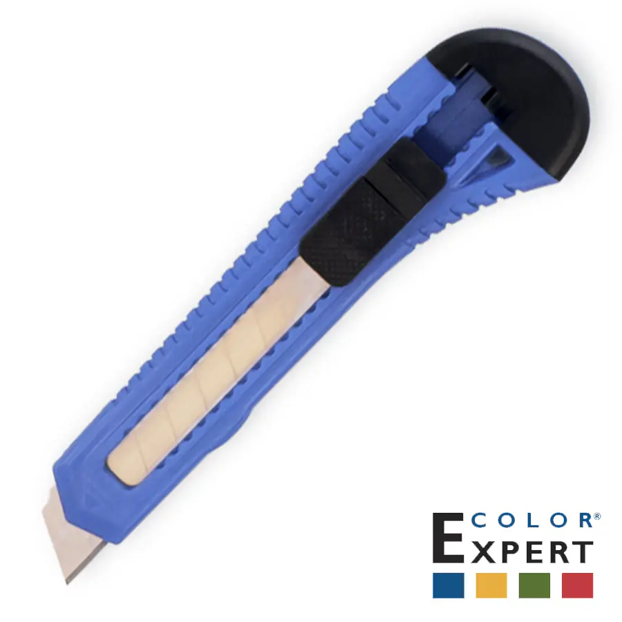 Нож с отламывающимся лезвием 18мм. Color Expert