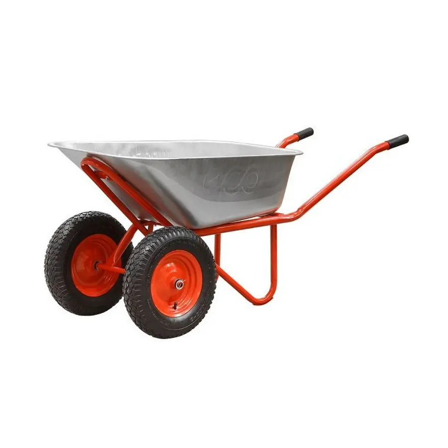 Тачка строительная 2 пневмоколеса 4.00-8 (130л., 350кг.) ECO/WB351-2