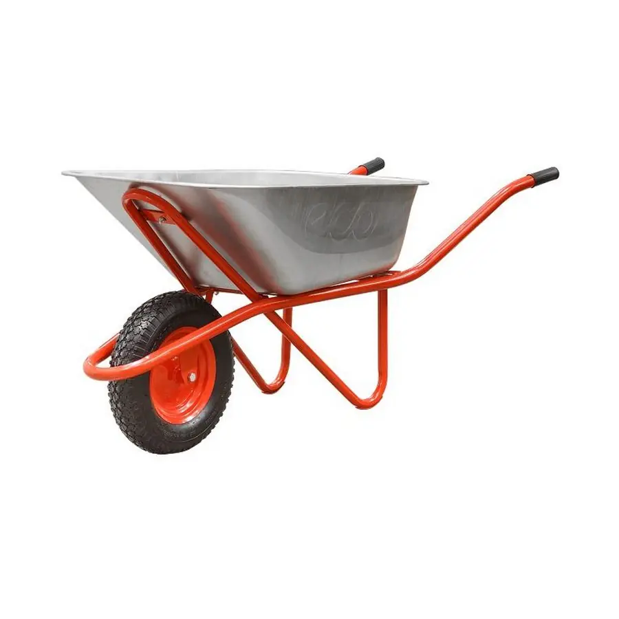 Тачка строительная ECO 130л. 300кг. ОДНО пневмоколесо 4.00-8 (WB301-1)