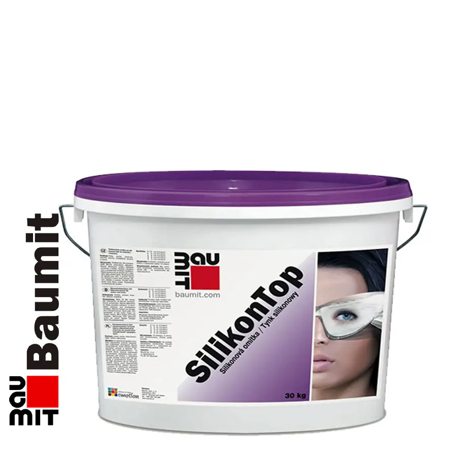 Декоративная штукатурка силиконовая Baumit SilikonTop (Австрия) 25 кг. Баумит