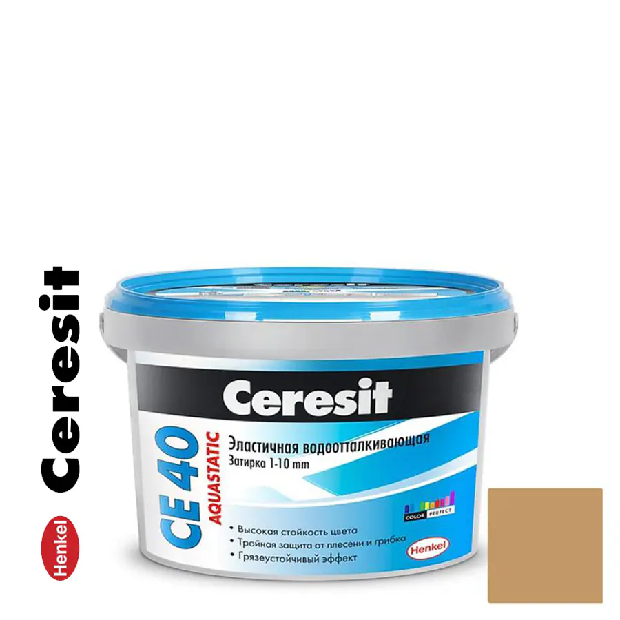 Фуга Ceresit СЕ 40. РБ. Цвет № 46. Карамель. 5 кг.