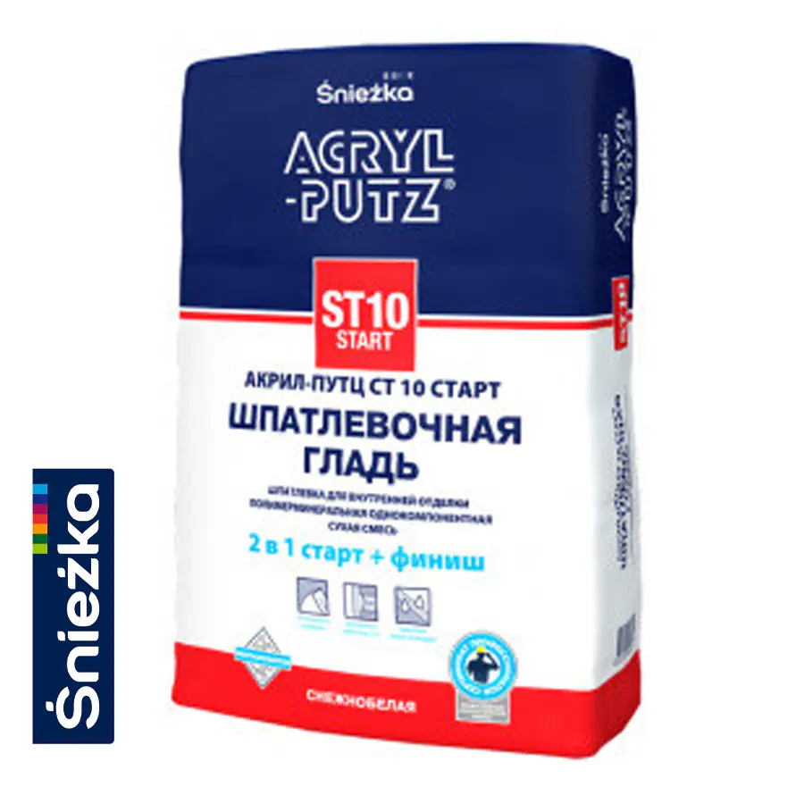 Шпатлевка Акрил Путц (Acryl Putz) ST10 Start 5кг, РП