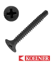 Саморез 3.5x25 мм . По металлу со сверлом  B-WS (200 шт) KOELNER