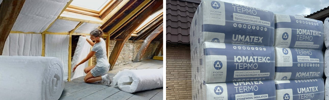 рулонный или плитный утеплитель